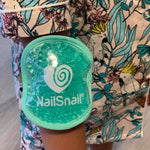 Nail Snail Cool Pack Elastic Strap attaches safely to child's arm soothing cool relief