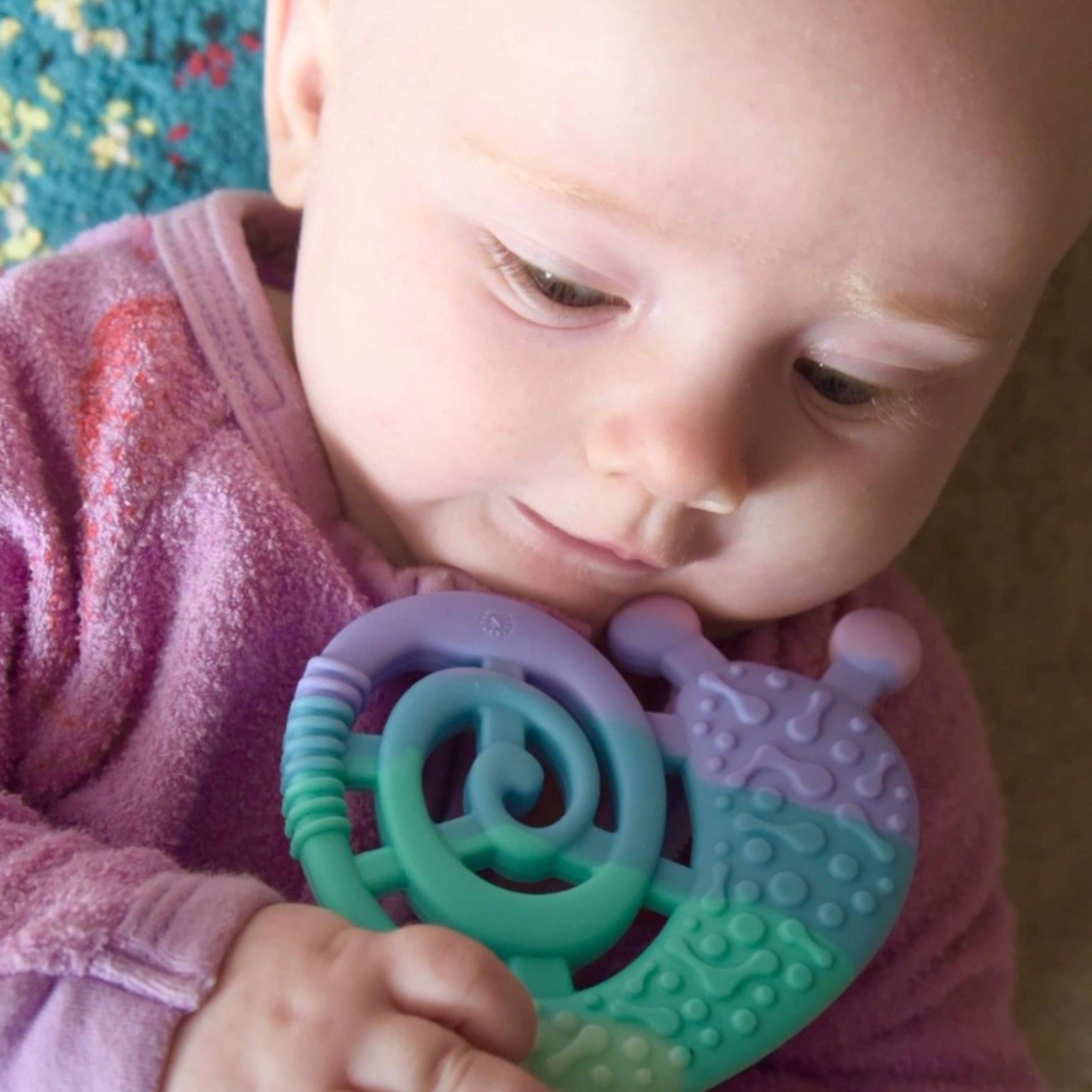 Nail Snail Pastel Teether Baby Girl