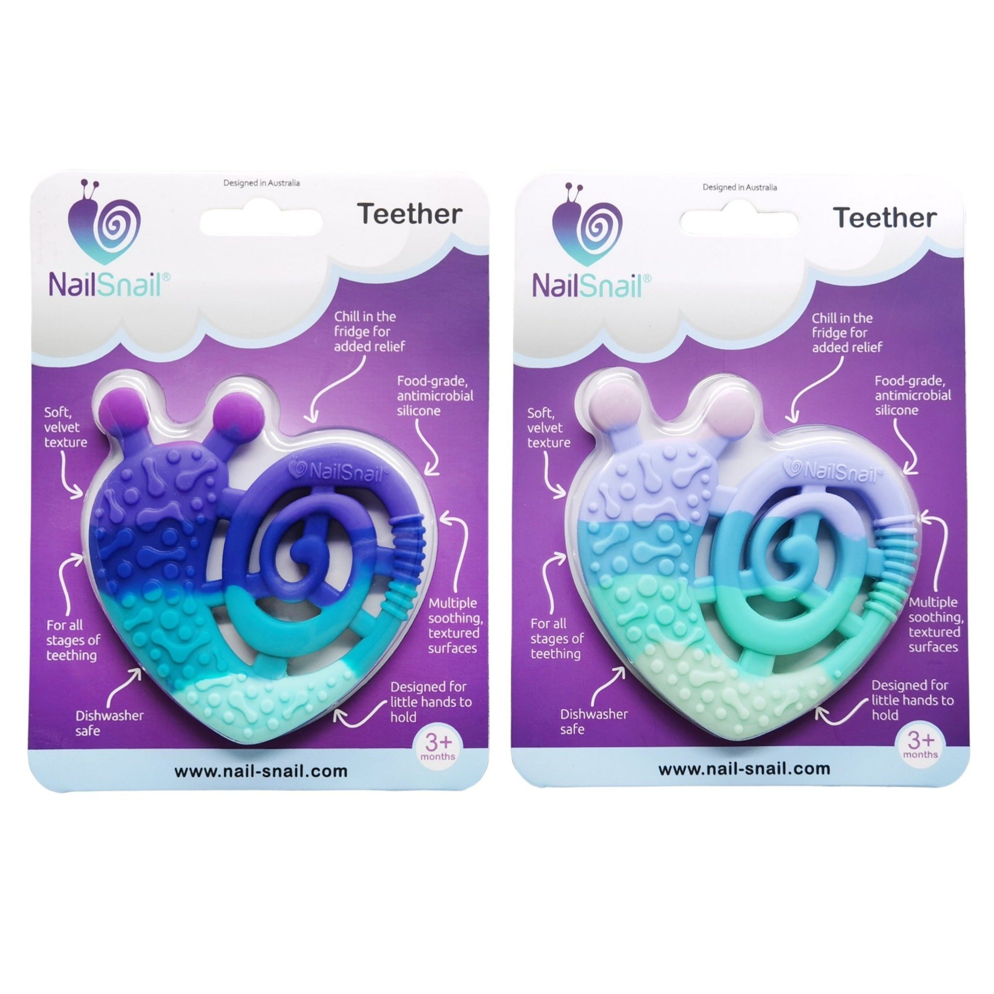 Nail Snail Bold & Pastel Teethers Package Front